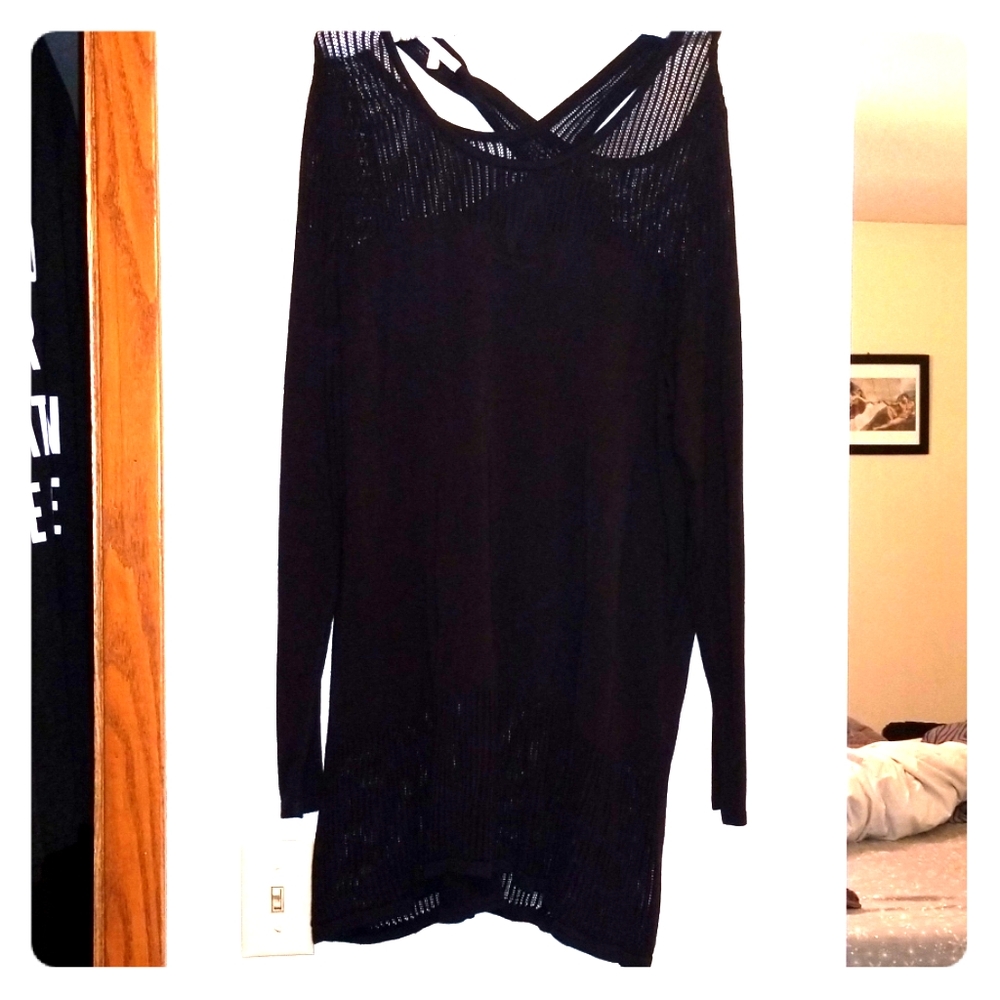 Tunic length sweater